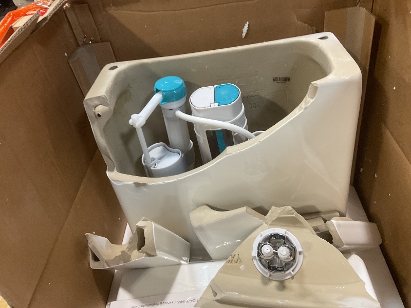 Photo 1 of **Selling for parts**DeerValley Compact One-Piece Toilet for Small Bathrooms, Modern Toilet with Powerful Dual Flush 0.8/1.28 GPF, Soft-Close Seat, 12" Rough-In, High-Efficiency, Space-Saving & Quiet White Design