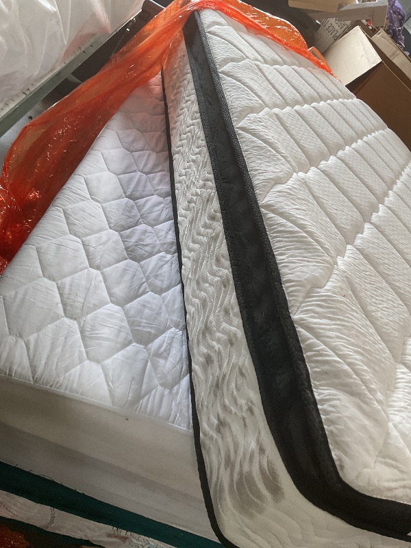 Photo 1 of **DIRTY FROM TRANSPORT**MOLBIUS King Size Mattress | 12 Inch Hybrid Mattress | Medium Firm Memory Foam and Individual Pocket Springs | Fiberglass Free Bed Matress | Breathable | CertiPUR-US