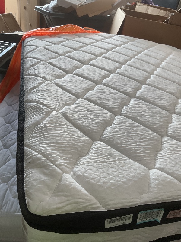 Photo 1 of **DIRTY FROM TRANSPORT**MOLBIUS King Size Mattress | 12 Inch Hybrid Mattress | Medium Firm Memory Foam and Individual Pocket Springs | Fiberglass Free Bed Matress | Breathable | CertiPUR-US