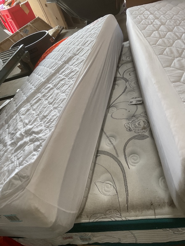 Photo 1 of Nutan 12-inch Hybrid Reactive Medium Soft Memory Foam Mattress with Zipper System | Standard Size, Breathable and Soft, Zippered, Mesh Sides with Removable and Washable Cover, California King Split