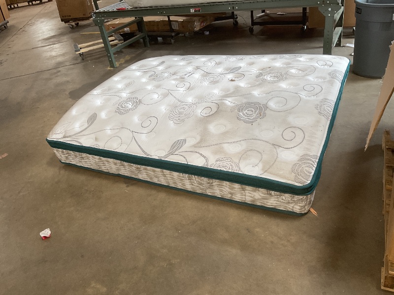 Photo 1 of **DIRTY FROM TRANSPORT**King Size Mattress [Upgraded Strengthen] 14 Inch Firm King Mattress  Hybrid Mattresses With Gel Memory Foam & Independent Pocket Springs, Pressure Relief, Cooling, Strong Edge Support