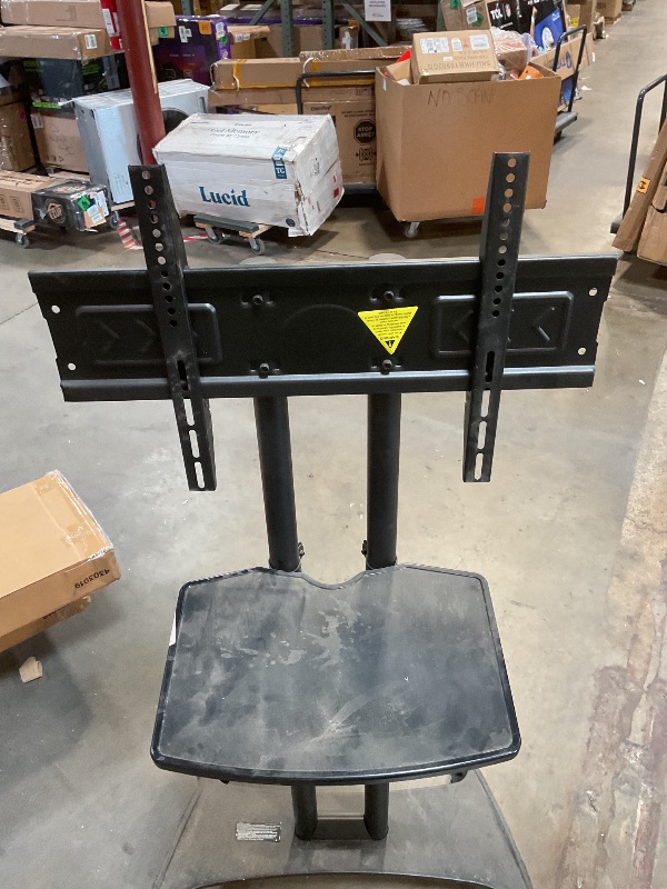 Photo 1 of  ** MISSING HARDWARE LIKE 2 BOLTS**LUXOR FP2500 Adjustable-Height LCD/LED TV Stand + Mount, 40" to 60" Screen Size TVs, Stand 32.75"W x 28.75"D x 46.5" to 62.5"H, Four 2" Nylon Casters, All with Locking Brakes
