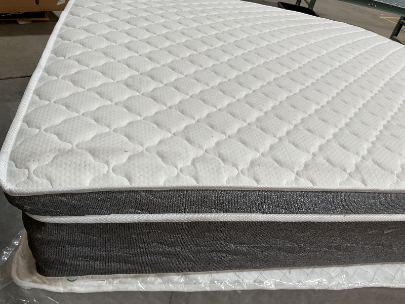 Photo 1 of **DIRTY FROM TRANSPORT**Set the stage for a good night’s sleep with this medium plush hybrid mattress with edge support. It is crafted using a six-layer combination of pocket coils and gel memory foam and features a medium firmness with low motion transfe