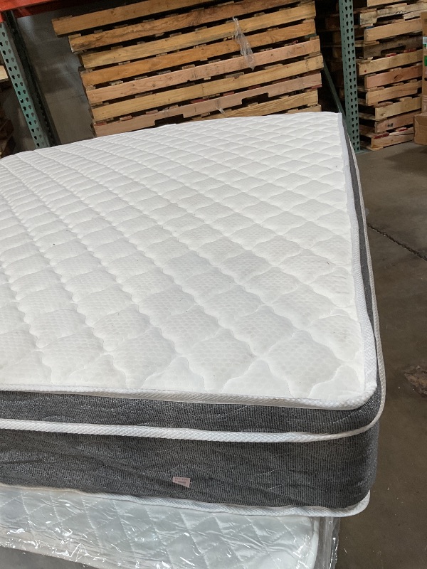 Photo 1 of **DIRTY FROM TRANSPORT**Set the stage for a good night’s sleep with this medium plush hybrid mattress with edge support. It is crafted using a six-layer combination of pocket coils and gel memory foam and features a medium firmness with low motion transfe