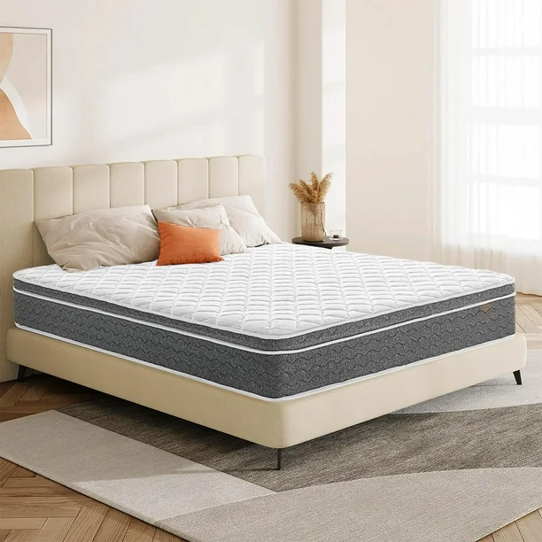 Photo 1 of **DIRTY FROM TRANSPORT**Set the stage for a good night’s sleep with this medium plush hybrid mattress with edge support. It is crafted using a six-layer combination of pocket coils and gel memory foam and features a medium firmness with low motion transfe