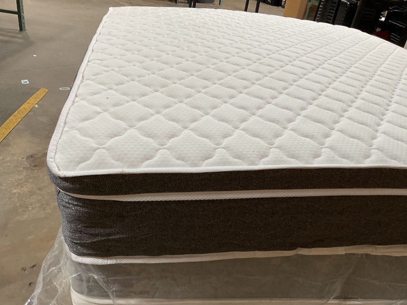Photo 1 of **DIRTY FROM TRANSPORT**Set the stage for a good night’s sleep with this medium plush hybrid mattress with edge support. It is crafted using a six-layer combination of pocket coils and gel memory foam and features a medium firmness with low motion transfe