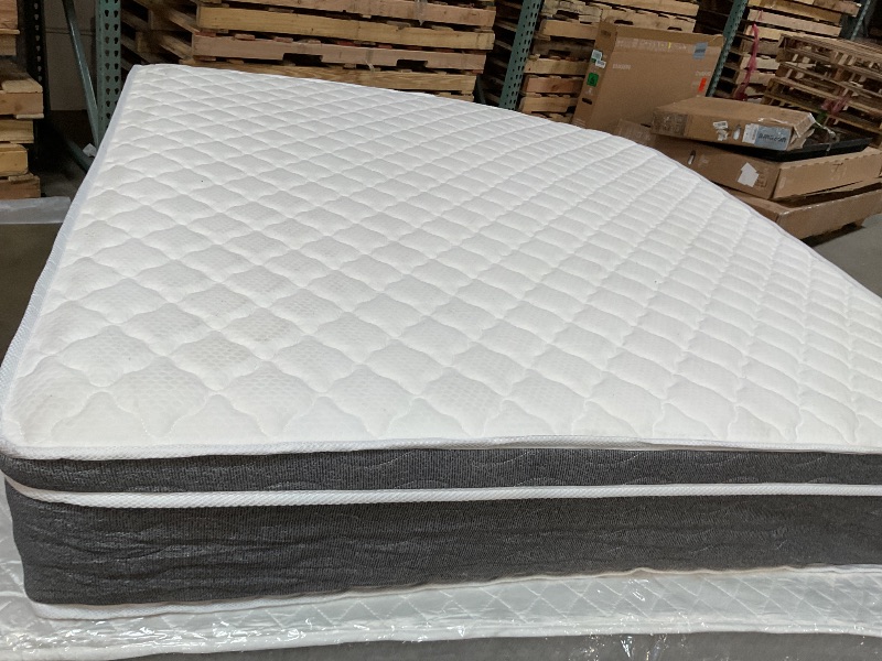 Photo 1 of **DIRTY FROM TRANSPORT**Set the stage for a good night’s sleep with this medium plush hybrid mattress with edge support. It is crafted using a six-layer combination of pocket coils and gel memory foam and features a medium firmness with low motion transfe