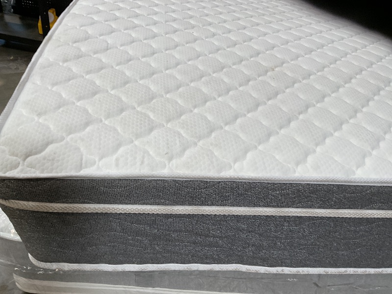 Photo 1 of **DIRTY FROM TRANSPORT**Set the stage for a good night’s sleep with this medium plush hybrid mattress with edge support. It is crafted using a six-layer combination of pocket coils and gel memory foam and features a medium firmness with low motion transfe