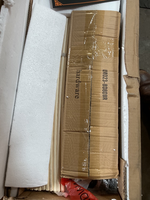 Photo 1 of **BED FRAME PARTS. BOX ONE OF TWO**