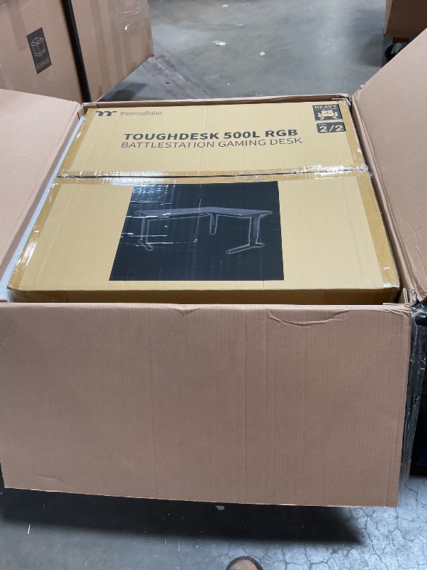 Photo 1 of **MISSING BOX 1/2**Thermaltake RGB ToughDesk 500L