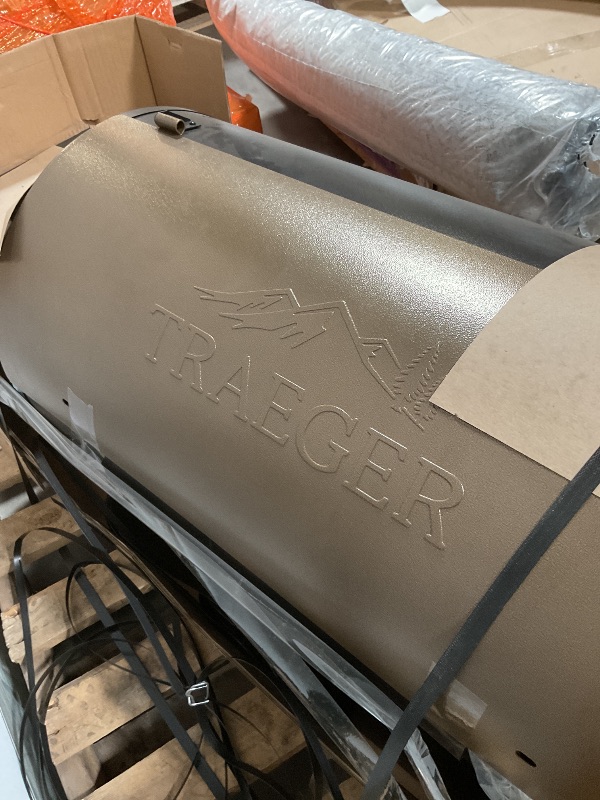 Photo 1 of **LEGS AND WHEELS ARE MISSING**Traeger Grills Pro 34 Electric Wood Pellet Grill and Smoker, Bronze, 884 Square Inches Cook Area, 450 Degree Max Temperature, Meat Probe, 6 in 1 BBQ Grill