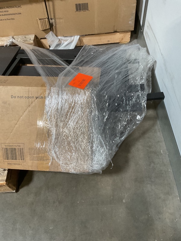 Photo 1 of Queen Loft Bed with Desk and Storage Shelves, Queen Loft Bed with Wardrobe, Hanging Rod, Guardrail and Ladder, Balck