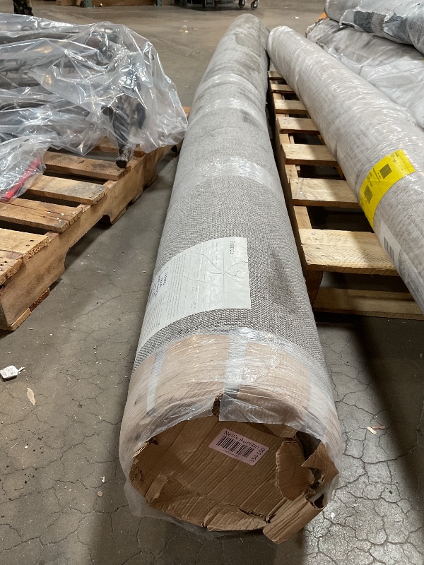 Photo 1 of **DIRTY FROM TRANSPORT **Loloi Chris Loves Julia x Francis Collection FRA-01 Beige/Charcoal 11'-6" x 15' Area Rug
