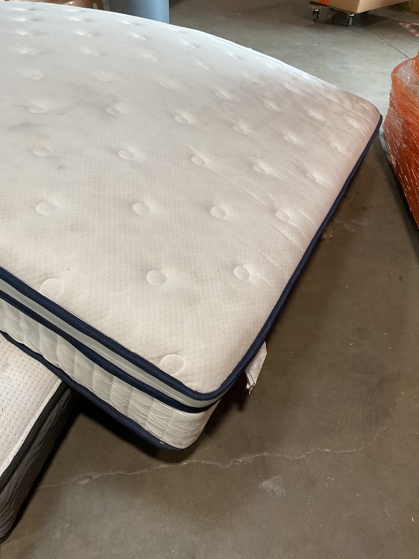 Photo 1 of **DIRTY FROM TRANSPORT**King Size Mattress 12 Inch, King Mattress  Pocket Spring and Soft Foam, Pressure Relief and Ultimate Motion Isolation, Medium Firm