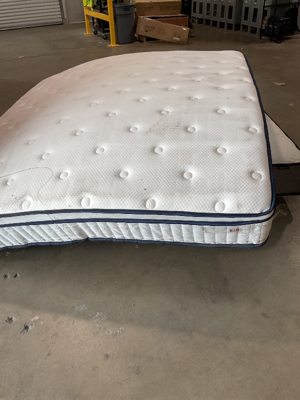 Photo 1 of **DIRTY FROM TRANSPORT**King Size Mattress 12 Inch, King Mattress  Pocket Spring and Soft Foam, Pressure Relief and Ultimate Motion Isolation, Medium Firm