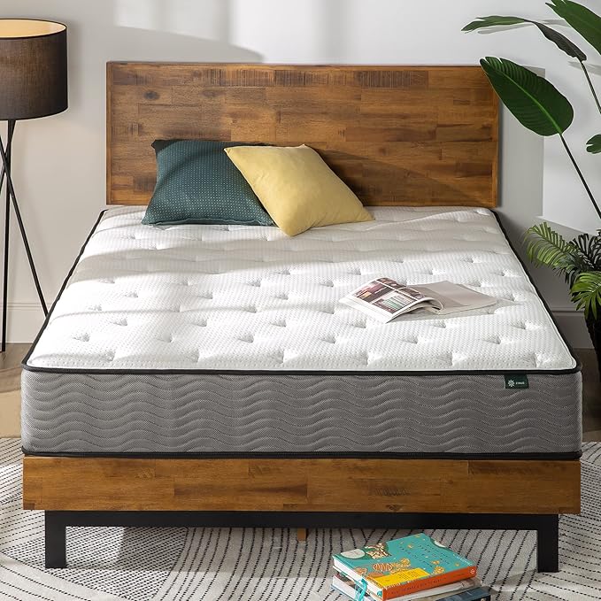 Photo 1 of **DIRTY FROM TRANSPORT**ZINUS 10 Inch Support Plus Pocket Spring Hybrid Mattress, Queen, Strong Coils for Durable Support, Pocket Innersprings for Motion Isolation,