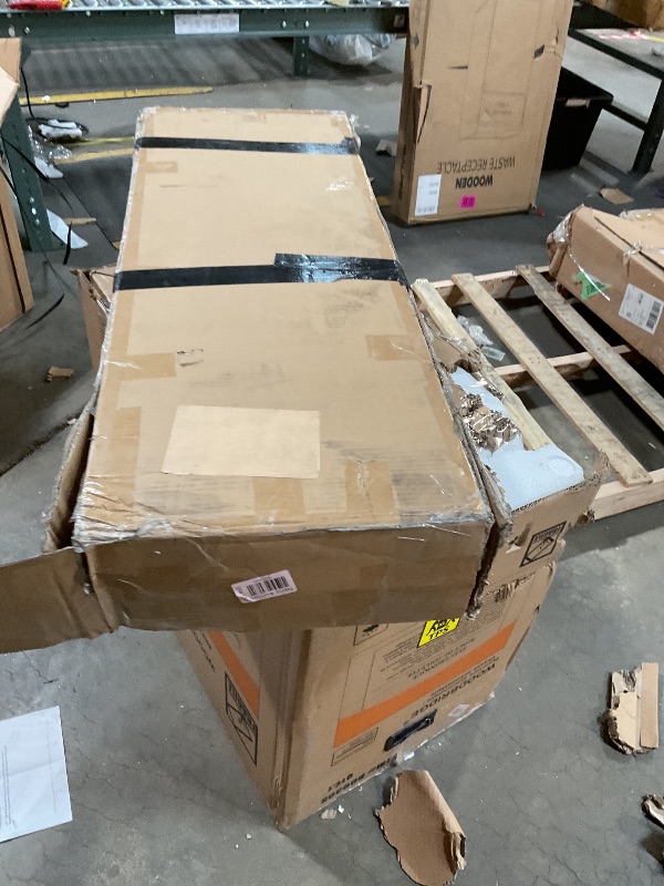 Photo 1 of **SELLING FOR PARTS**GarveeHome Coffee Bar Cabinet with LED Lights 72" Tall Buffet Cabinet with Storage Farmhouse Kitchen Sideboard Tall Coffee Hutch with Microwave Stand/Wine Rack/Glass Shelf Dining Room (Black)