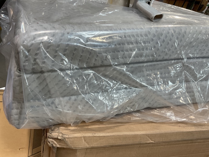 Photo 1 of **DIRTY FROM TRANSPORT**MLILY Tri-Fold Memory Foam Mattress, 4 inch Queen Folding Mattress with Collapsible and Washable Cover, Travel and Guest Mat, 80"×60"×4", Grey