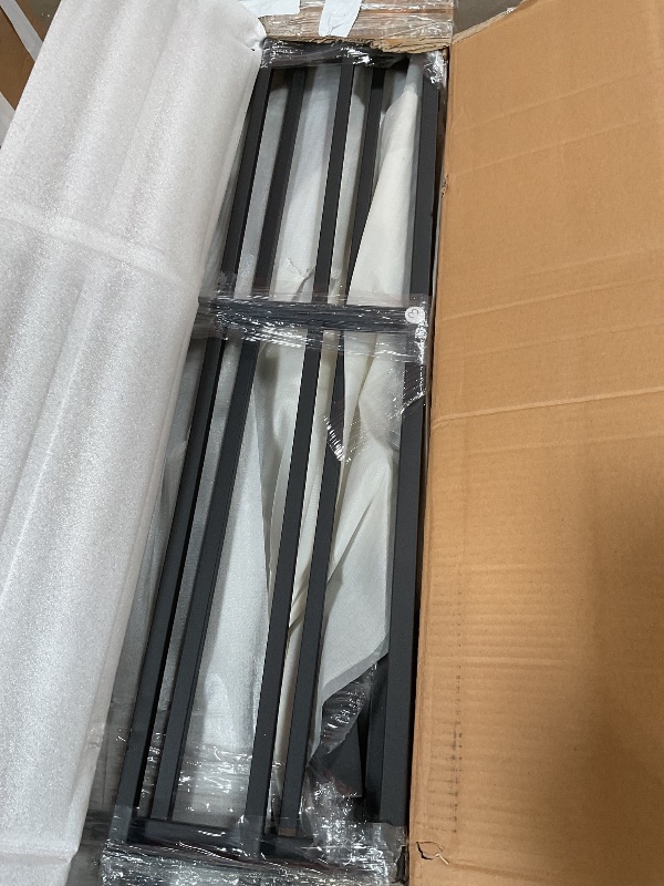 Photo 1 of Twin XL Over Queen Bunk Bed for Adults, Twin XL Over Queen Bunk Beds Frame with 2 Ladder and Full Length Guardrail, Heavy Buty Bunk Beds for Teens, Kids, Mattress Not Included