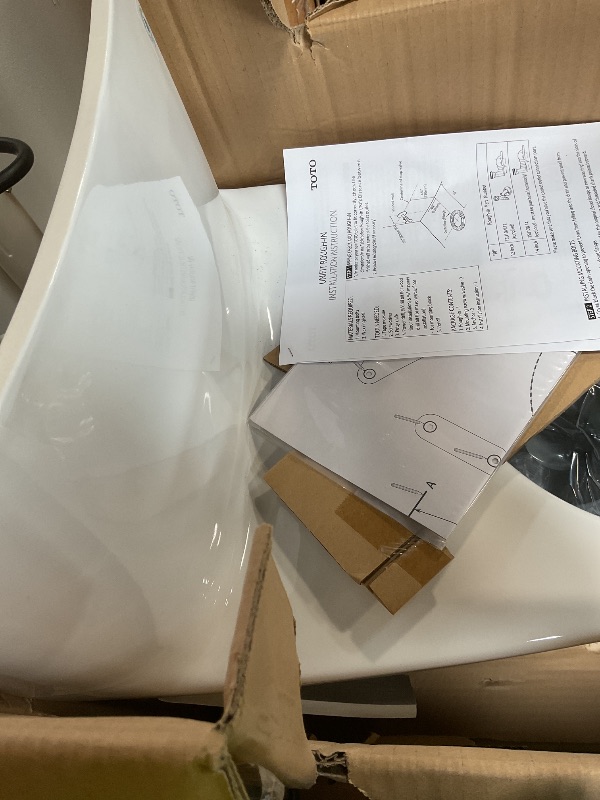 Photo 1 of **SELLING FOR PARTS**TOTO WASHLET+ Nexus One-Piece Elongated 1.28 GPF Toilet with Auto Flush S7A Contemporary Bidet Seat, Cotton White - MW6424736CEFGA#01