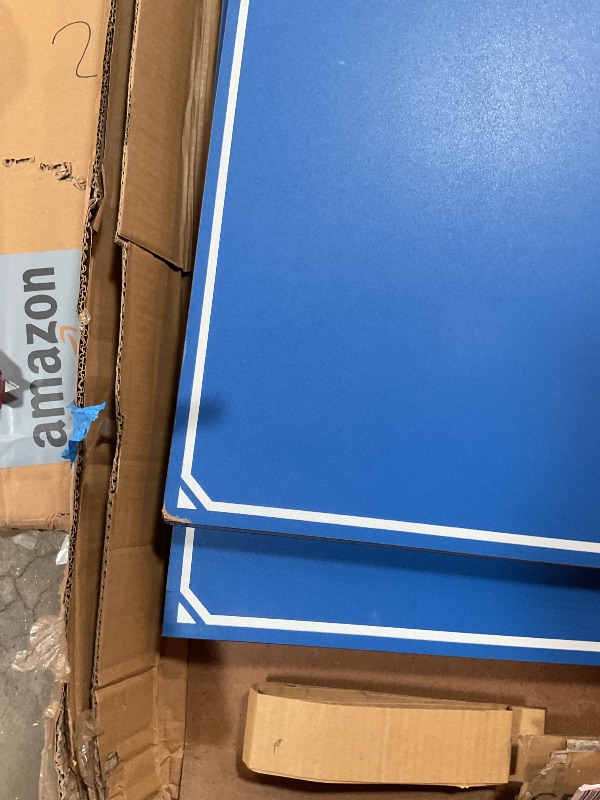 Photo 1 of **ONLY THE TABLETOP**Ping Pong Conversion Top with Net Set for Billiard and Pool Tables - Regulation Top Converts Billiards into Ping Pong Table - Includes Foam Padding for Protection - Steel Frame Option