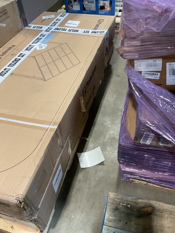 Photo 1 of **SELLING FOR PARTS. PARTIAL SET**Pamapic 10 * 20FT Wall Mounted Gazebo,4*4 Inch Thickened Pillars & Enlarged Base,Outdoor Hardtop Lean to Pergola,UV Resistant Polycarbonate Roof,Aluminum Frame Pergola,Outdoor Patio Awnings for Lawn