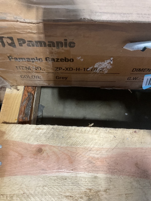 Photo 1 of **SELLING FOR PARTS. PARTIAL SET**Pamapic 10 * 20FT Wall Mounted Gazebo,4*4 Inch Thickened Pillars & Enlarged Base,Outdoor Hardtop Lean to Pergola,UV Resistant Polycarbonate Roof,Aluminum Frame Pergola,Outdoor Patio Awnings for Lawn