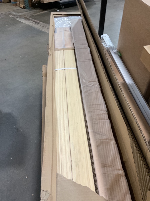 Photo 1 of ZINUS Moiz Wood Platform Bed Frame, Wood Slat Support, No Box Spring Needed, Easy Assembly, Natural, Queen