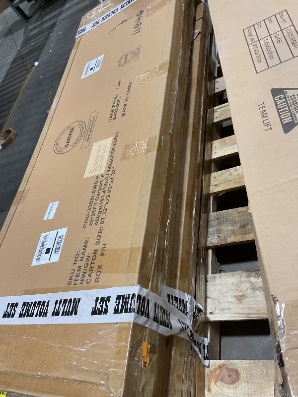 Photo 1 of **SELLING AS PARTS IN PARTIAL SET**Boxes F,H,G, And E.20'x25'x13' Metal Carport for 2 Cars, Extra Tall Carport, Reinforced Frame and Roof for All-Weather, Permanent Garage for Bass Boats, Full-Sized Pickup Trucks, and Tractors, N.W. 980 Lbs