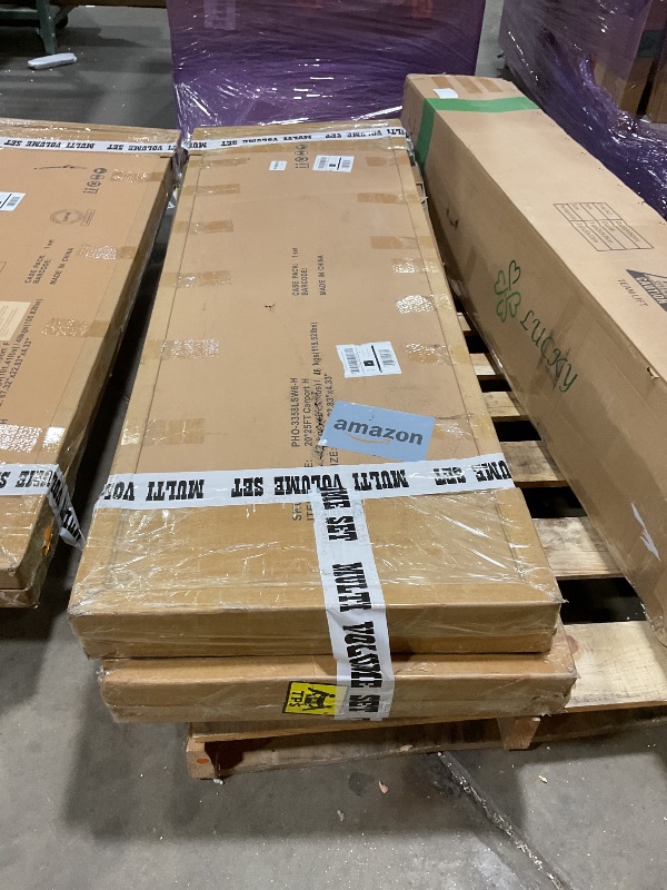 Photo 1 of **SELLING AS PARTS IN PARTIAL SET**Boxes F,H,G, And E.20'x25'x13' Metal Carport for 2 Cars, Extra Tall Carport, Reinforced Frame and Roof for All-Weather, Permanent Garage for Bass Boats, Full-Sized Pickup Trucks, and Tractors, N.W. 980 Lbs