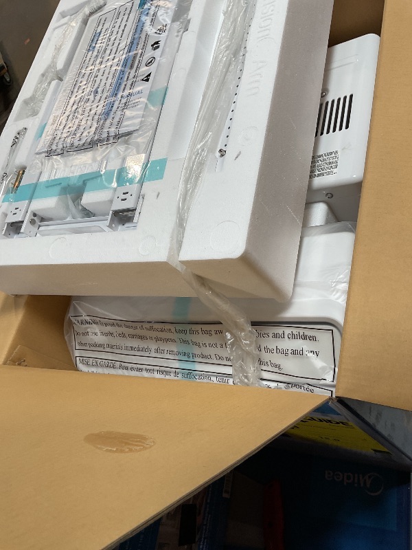 Photo 1 of Midea 12,000 BTU U Shaped Smart Inverter Window Air Conditioner, Cools up to 550 Sq. Ft.,Ultra Quiet with Open Window Flexibility, Works with Alexa/Google Assistant, 35% Energy Savings, Remote Control