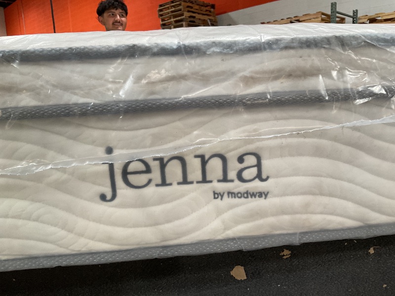 Photo 1 of *DIRTY FROM TRANSPORT* Modway MOD-7089-WHI Jenna 12" Innerspring Pillow Top Queen Mattress, White