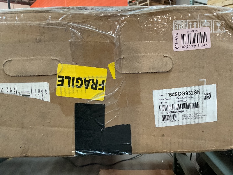 Photo 1 of *****PARTS ONLY DOES NOT TURN ON*****Samsung 49" Odyssey OLED (G93SC) Series Curved Gaming Monitor w QD-OLED, 240Hz, 0.03ms, DQHD, G-Sync Compatible, AMD FreeSync Premium Pro,Height Adjustable Stand,3 Yr Warranty,LS49CG932SNXZA