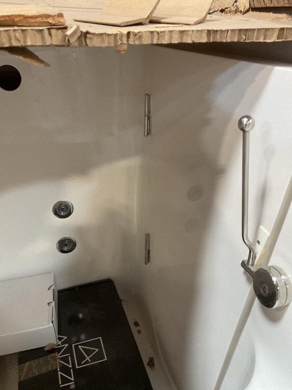 Photo 1 of ANZZI Walk in Tub 27" x 53" Right Drain Fully Loaded Tub, Air Jets & Whirlpool Massage Jets Hot Tub, Quick Fill, 6 Setting Handheld Shower Sprayer, Aromatherapy, Bath Pillow, LED Light (AMZ3053LWD)