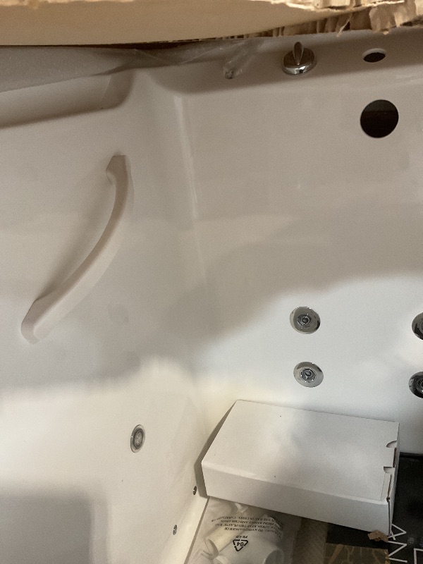 Photo 1 of ANZZI Walk in Tub 27" x 53" Right Drain Fully Loaded Tub, Air Jets & Whirlpool Massage Jets Hot Tub, Quick Fill, 6 Setting Handheld Shower Sprayer, Aromatherapy, Bath Pillow, LED Light (AMZ3053LWD)