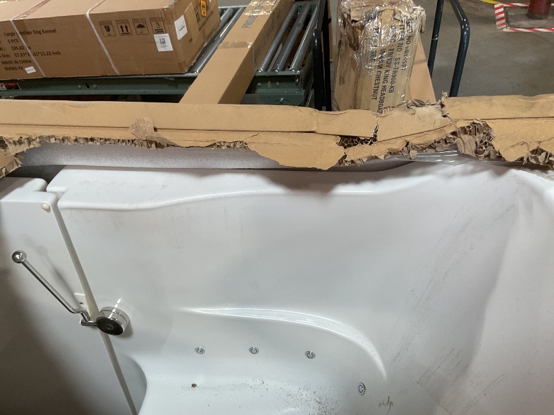 Photo 1 of ANZZI Walk in Tub 27" x 53" Right Drain Fully Loaded Tub, Air Jets & Whirlpool Massage Jets Hot Tub, Quick Fill, 6 Setting Handheld Shower Sprayer, Aromatherapy, Bath Pillow, LED Light (AMZ3053LWD)