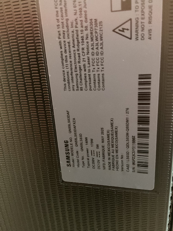 Photo 1 of Samsung 55-Inch Class QLED 4K LS03D The Frame Series Quantum HDR Smart TV w/Dolby Atmos, Art Mode, Anti-Reflection, Customizable Frame, Slim Fit Wall Mount with Alexa Built-in (QN55LS03D, 2024 Model)
