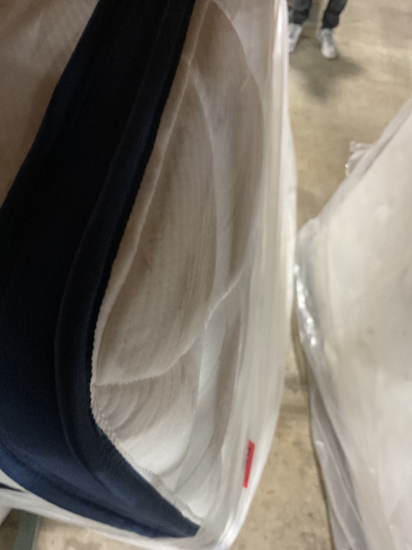 Photo 1 of **DIRTY FROM TRANSPORT **King Mattress, 14 Inch King Mattress , Hybrid King Size Mattresses with Comfort Foam and Pocket Coils for Pressure Relief & Motion Isolation