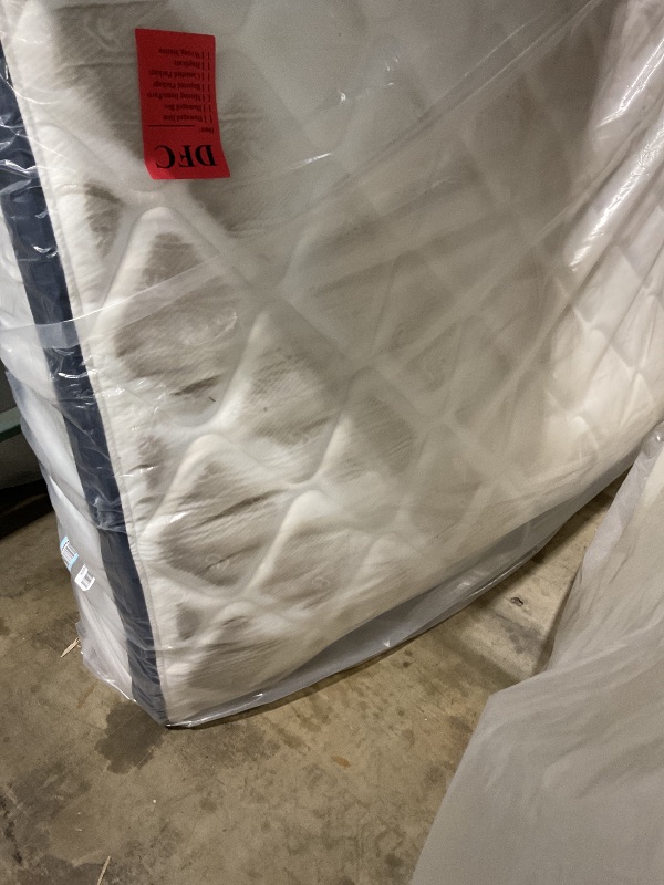 Photo 1 of **DIRTY FROM TRANSPORT **King Mattress, 14 Inch King Mattress , Hybrid King Size Mattresses with Comfort Foam and Pocket Coils for Pressure Relief & Motion Isolation