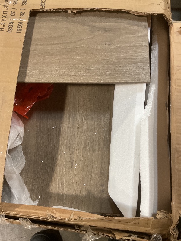 Photo 1 of 48 inch coffee table in antiqued gray oak finish