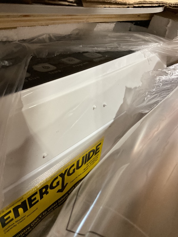 Photo 1 of **SELLING FOR PARTS**BLACK+DECKER Small Portable Washer, Washing Machine for Household Use, Portable Washer 1.7 cu.Ft with 10 Cycles, Transparent Lid & LED Display
