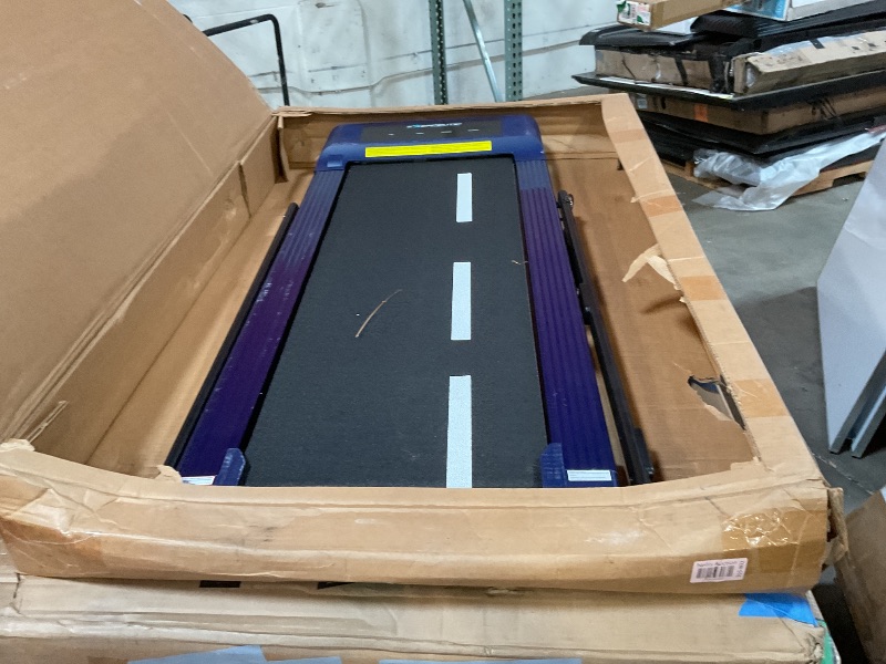 Photo 1 of **NO POWER CORD/ SAFETY KEY/ REMOTE** Exerpeutic 400 Lb. Capacity Heavy-Duty Walking/Jogging Exercise Treadmill Walking Pad- Home Gym Workout, Foldable Under Desk Desk Design