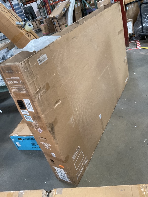 Photo 1 of **HEAVILY DAMAGED. SELLING FOR PARTS**Samsung 85-Inch Class QLED 4K LS03D The Frame Series Quantum HDR Smart TV w/Dolby Atmos, Art Mode, Anti-Reflection, Customizable Frame, Slim Fit Wall Mount with Alexa Built-in (QN85LS03D, 2024 Model)