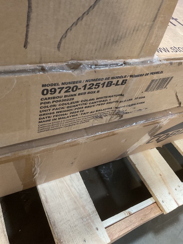 Photo 1 of *ONLY BOX 1 OF 2/ FOR PARTS ONLY* Storkcraftnext bunk bed