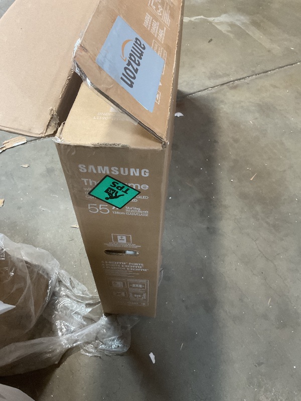 Photo 1 of **SELLING FOR PARTS // MAJOR DAMAGE**LG 65-Inch Class OLED evo C4 Series Smart TV 4K Processor Flat Screen with Magic Remote AI-Powered with Alexa Built-in (OLED65C4PUA, 2024)