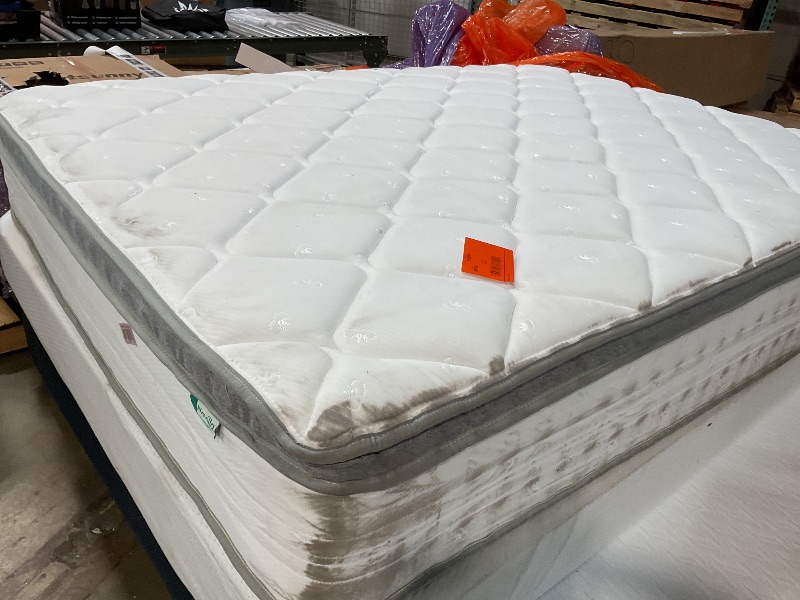 Photo 1 of **DIRTY FROM TRANSPORT **Novilla Queen Mattress, 12 Inch Hybrid Mattress Queen with Comfort Foam,Innerspring Pillow Top Mattresses  Pressure & Pain Relief, Soft Feel but Supportive