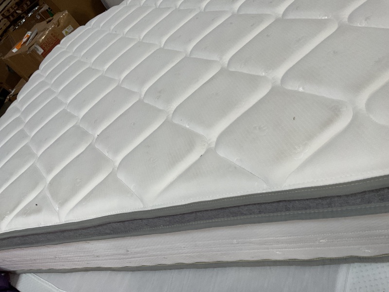 Photo 1 of **DIRTY FROM TRANSPORT **Novilla Queen Mattress, 12 Inch Hybrid Mattress Queen with Comfort Foam,Innerspring Pillow Top Mattresses  Pressure & Pain Relief, Soft Feel but Supportive