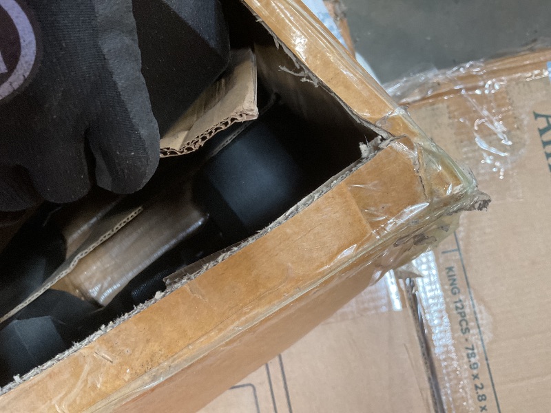 Photo 1 of **MISSING THE STORAGE RACK**CAP Barbell 150 LB Coated Hex Dumbbell Weight Set with Vertical Storage Rack | Black Handle