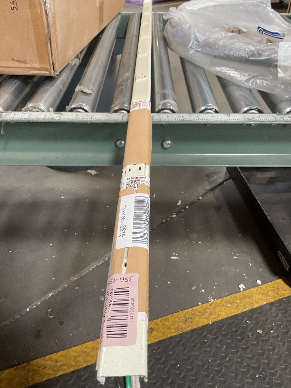 Photo 1 of **MISSING SMALL PICTURED PIECES **Legrand Wiremold V20GB506 Plugmold 2000 Series 5 Foot Hardwired Power Strip with 10 Outlets, Ivory