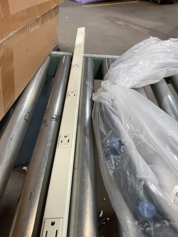 Photo 1 of **MISSING SMALL PICTURED PIECES **Legrand Wiremold V20GB506 Plugmold 2000 Series 5 Foot Hardwired Power Strip with 10 Outlets, Ivory
